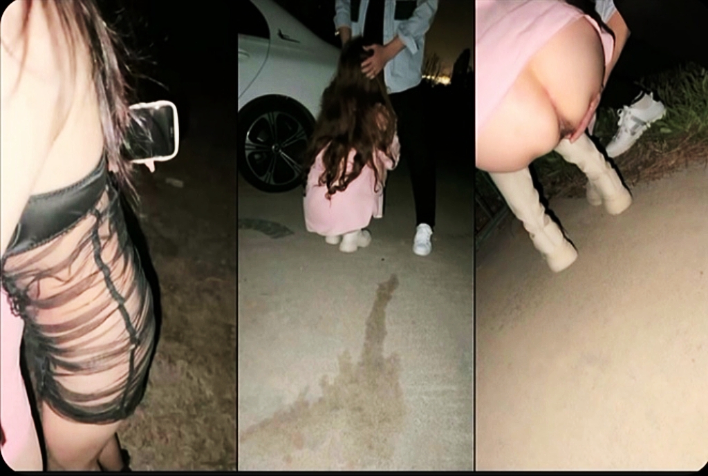 [无码] 深夜户外双骚货跳弹塞穴被路人狂玩到喷
